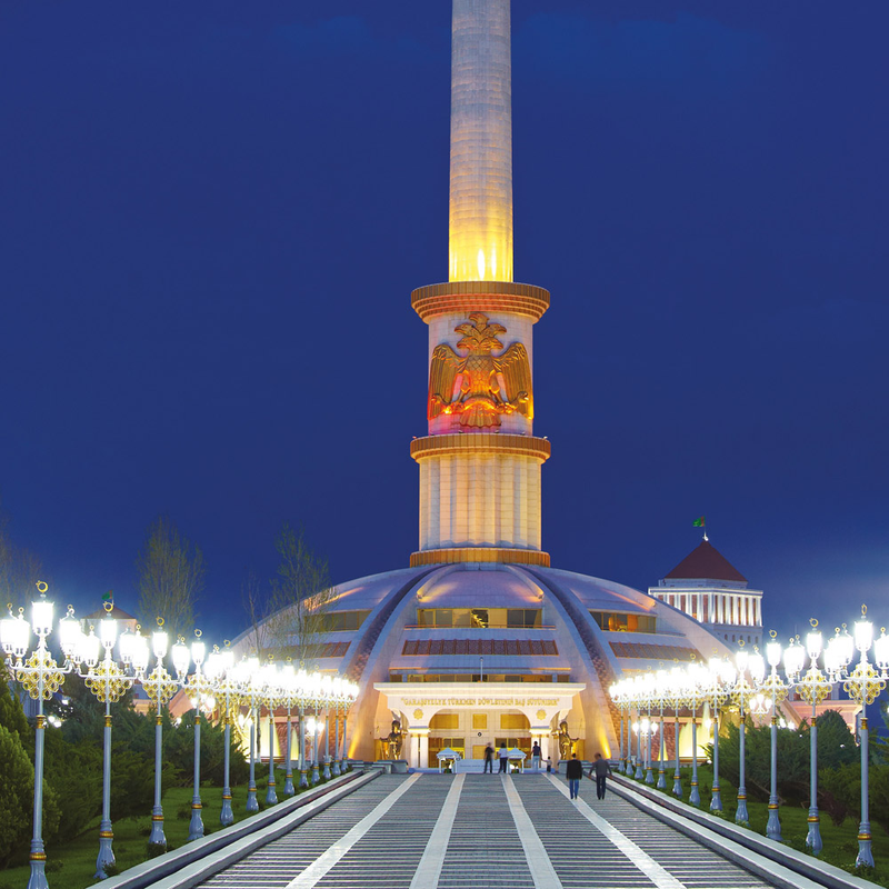 Illustration for article titled Turkmenistan's Astonishing Attempt To Build A City Of The Future